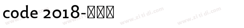 code 2018字体转换
